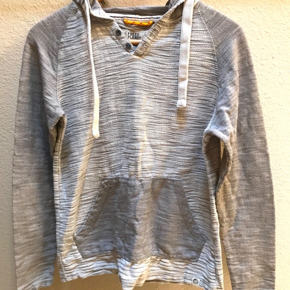 Free Planet Other - Free Planet Hoodie. Heather Grays.  Raglan Sleeve. Adult Small. NWOT.